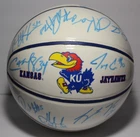 2005-2006 KANSAS JAYHAWKS TEAM SIGNED AUTOGRAPHED BASKETBALL & COA KU BASKETBALL
