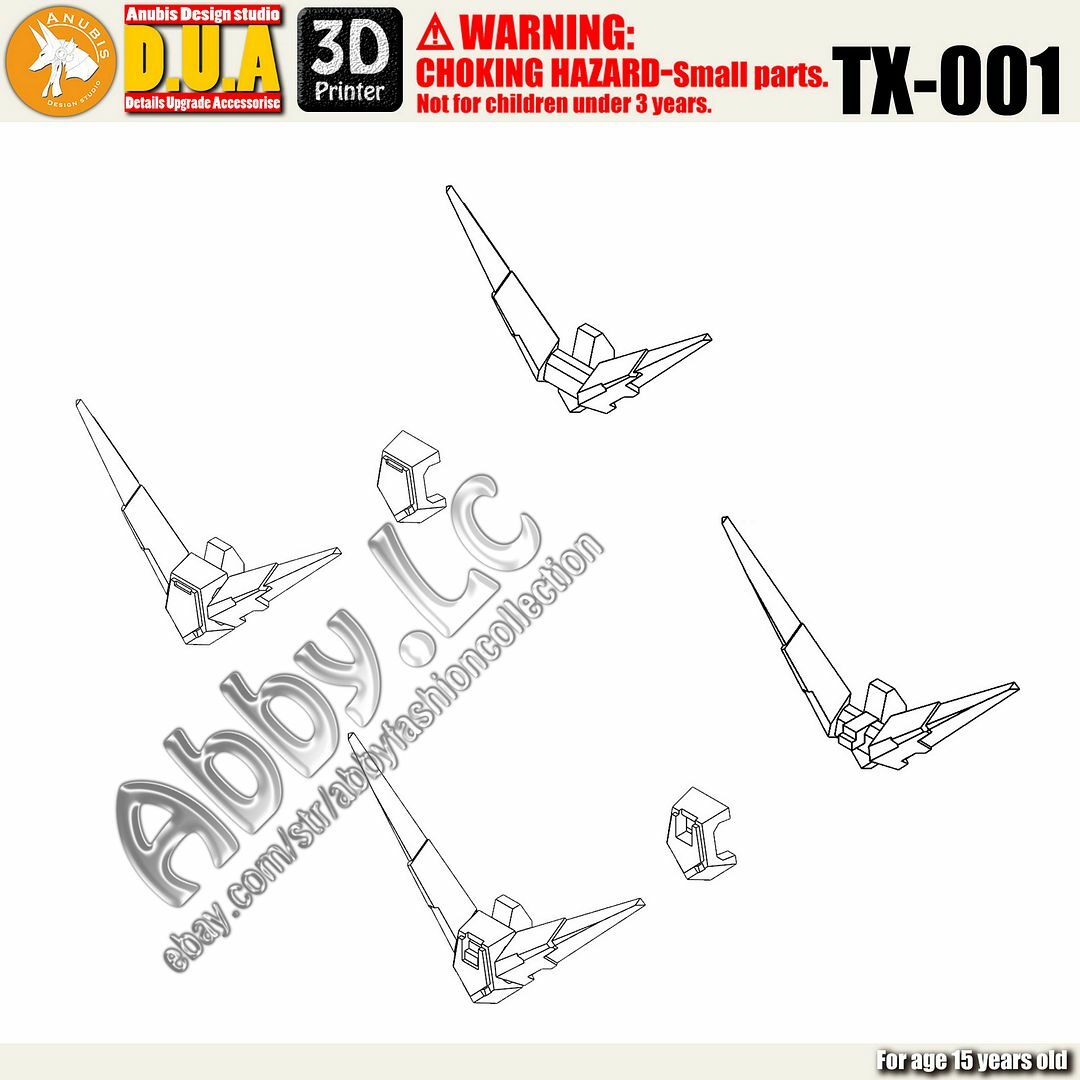 for MG 1/100 RX-78-2 ver 3.0 2 Style Anubis 3D-print Detail