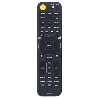 New Replace Remote for Onkyo AV Receiver TX-NR696-S TX-NR6050 TX-NR6100 TXNR6050