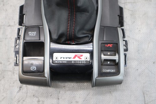 17 18 19 HONDA CIVIC TYPE R FK8 K20C1 OEM CENTER CONSOLE SHIFTER TRIM BOOT #9583 - Picture 4 of 7