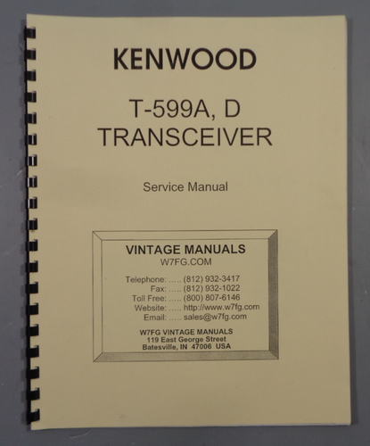 T-599A, Kenwood Service Manual, Reprint