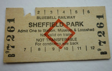 1988 Bluebell Railway Sheffield Park Station Platform Clipped Ticket