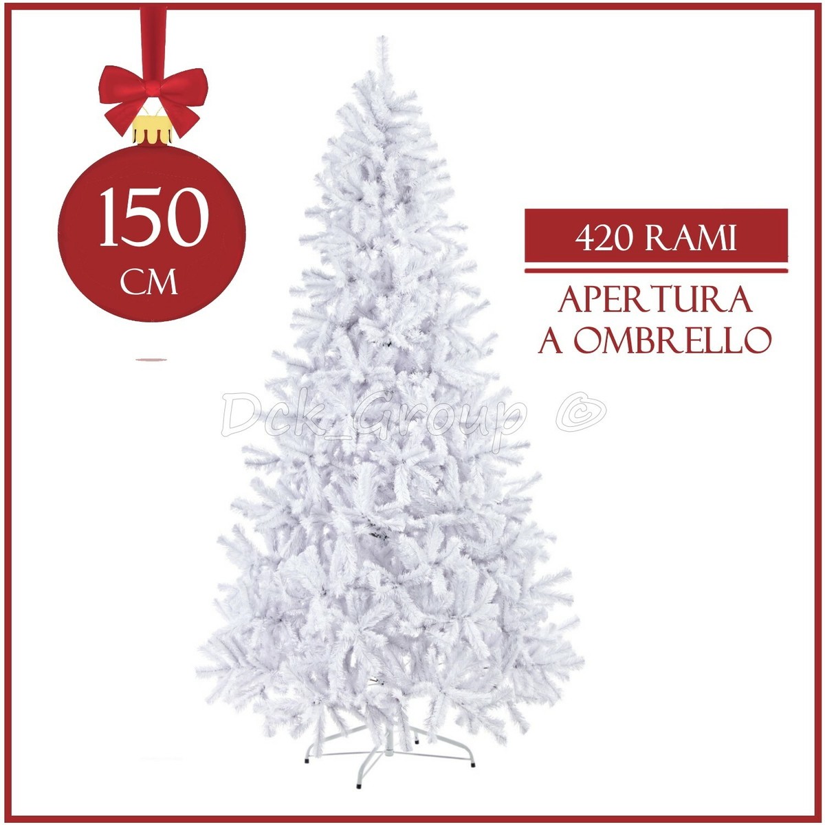 ALBERO DI NATALE INNEVATO 180 CM NATALUNA SUPER FOLTO EFFETTO NEVE Modello Aspen