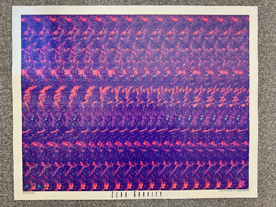 1993 NVision Grafix Magic Eye Illusion Poster - Zero Gravity