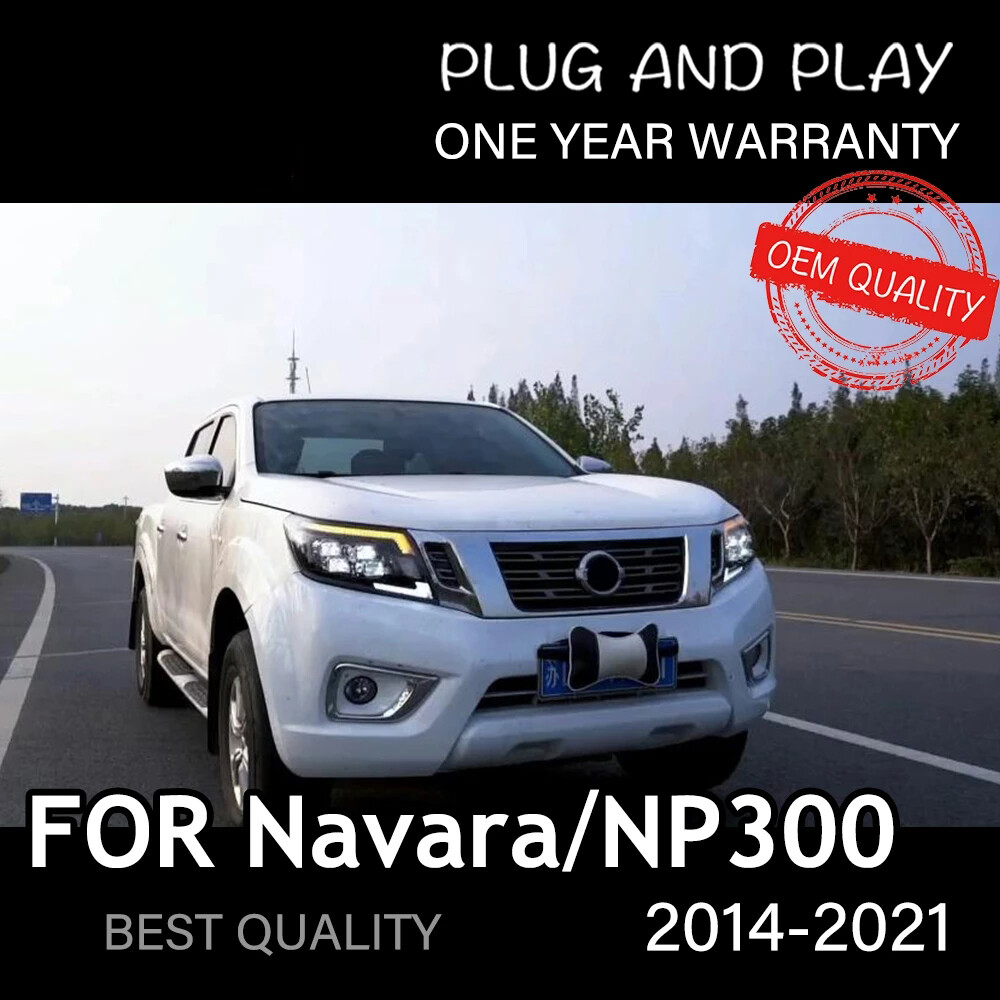 ナツハテ LED Headlights For Nissan NAVARA NP300 2014-2021 DRL