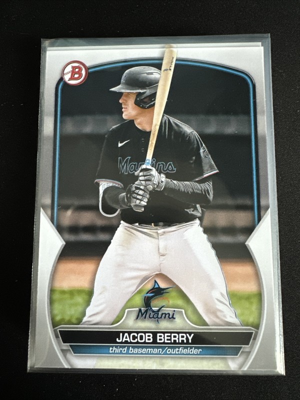 2023 Bowman Draft BD-19 JACOB BERRY Miami Marlins Paper Lot of 25