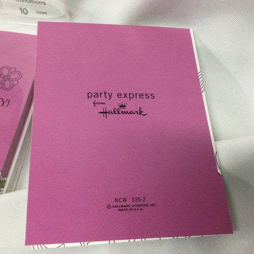Hallmark Any Occasion Let’s Party Write On Invitations 20 Cards + Envelopes New - Picture 6 of 6