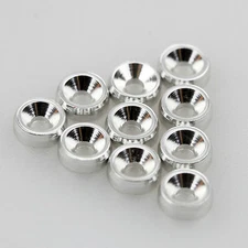 10PCS ALIENTAC M2 x 6mm x 2mm Aluminum Silver Counter-Sunk Screw Washers