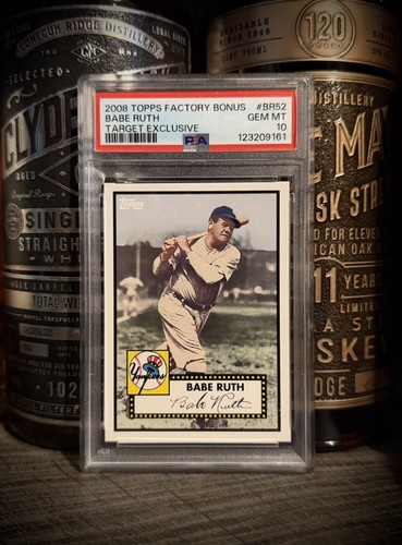 George Herman Babe Ruth PSA 10 GEM MINT! 2008 Topps Target Exclusive 1952 Style