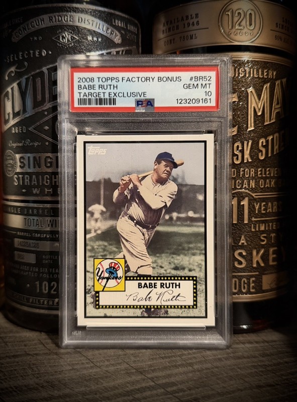George Herman Babe Ruth PSA 10 GEM MINT! 2008 Topps Target Exclusive 1952 Style