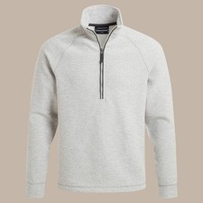 Image of Craghoppers Men's Barn Half Zip | Soft Grey Marl