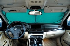 Car Windshield Sun Shade Foldable Dual-Loop Sunshade Blocks UV Rays Keeps You...