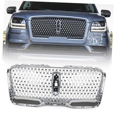 Front Upper Grille Fit for Lincoln Navigator 2018-2021 Bumper Upper Chrome