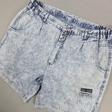 Vintage Lee Air Gear High Rise Shorts Men's 36 Acid Wash Mini Front Pocket Read