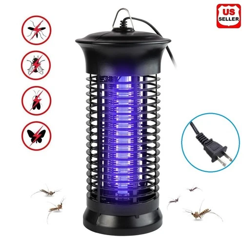 Lampada elettrica antimosche moscerini parassiti mosche insetti trappola zanzare insetti zapper 4.000V - Foto 2 di 12