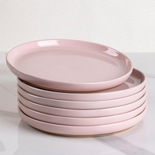 Ceramic Dinner Plates Set of 6,10.5 Inch Stoneware Plates Set for Dinner, Elegan