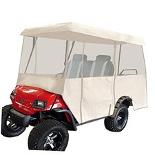 Golf Cart Enclosure, 2-Person Golf Cart Cover with 4-Sided Transparent