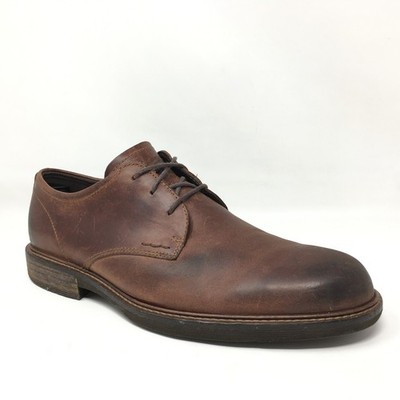 ECCO Kenton Derbys Oxfords Shoes Mens Size 8-8.5 US 41 EU Brown Leather