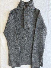 Mens H M Charcoal Turtleneck Sweater
