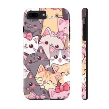 Cute Cat Phone Cases, Durable Phone Cover, Kawaii Design, Birthday Essentials