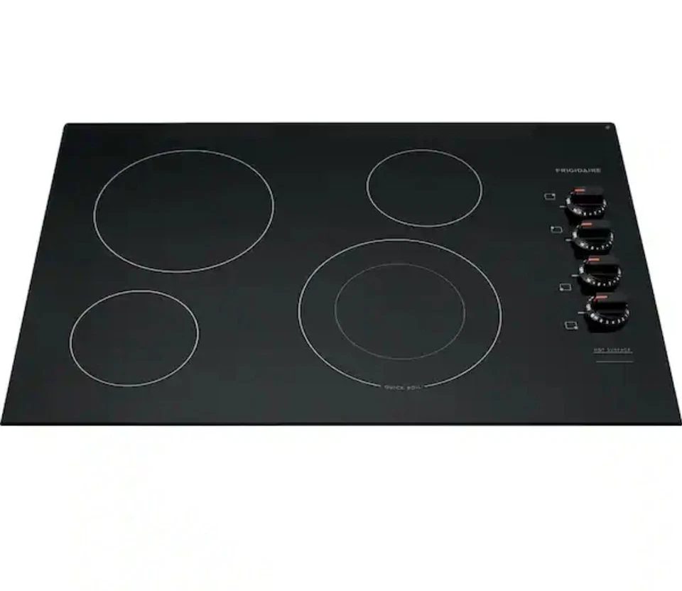 ✨ Frigidaire 30 pulgadas Estufa eléctrica en color negro con 4 elementos de quemador FFEC3025US Foto 2 de 4