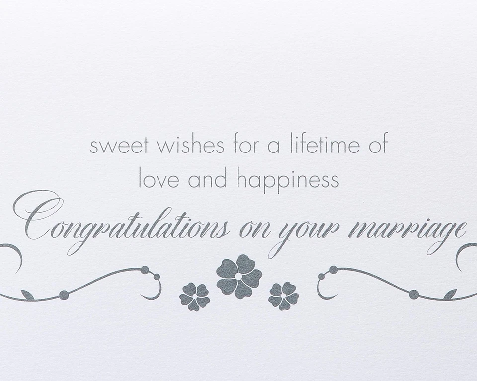 Papyrus Wedding Card Cupcake Couple Sweet Wishes for Marriage Congratulations - Image 3 of 4