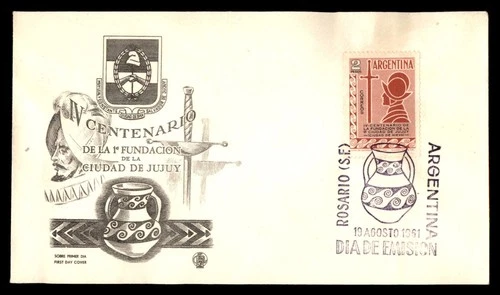 Mayfairstamps Argentina FDC 1961 Sword Man Armor Jujuy First Day Cover aax_03711