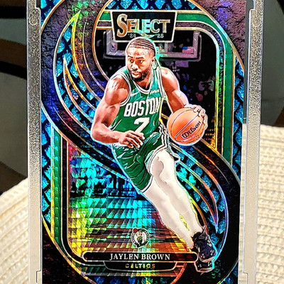  /8!  Jaylen Brown - 2024 Panini Select - Dragon Scale Prizm /8 CELTICS 76ers