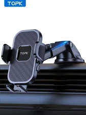 TOPK Car Phone Mount 3 in 1 Phone Holder for Car Dashboard/Windscreen/Air Vent