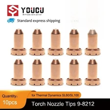 YOUCU 10pcs 9-8212 100A Plasma nozzle Tips for Thermal dynamics SL60 SL100 torch