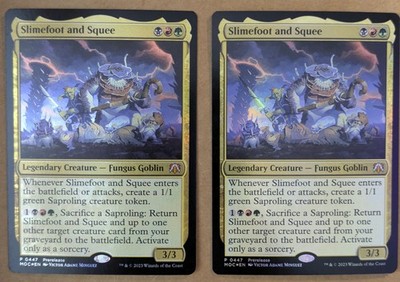 MTG   2x Slimefoot and Squee FOIL   March of the Machine Commander #447 (MYTHIC)