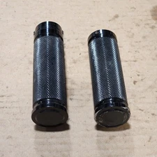 Lowbrow Customs Black Pursuit Grips Throttle Tube Harley Sportster Dyna Tracker