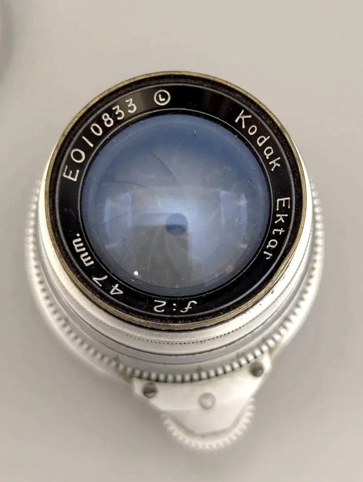 Rare Kodak Ektar 47mm f2 Lens Leica Screw Mount WWII - Image 3 of 4