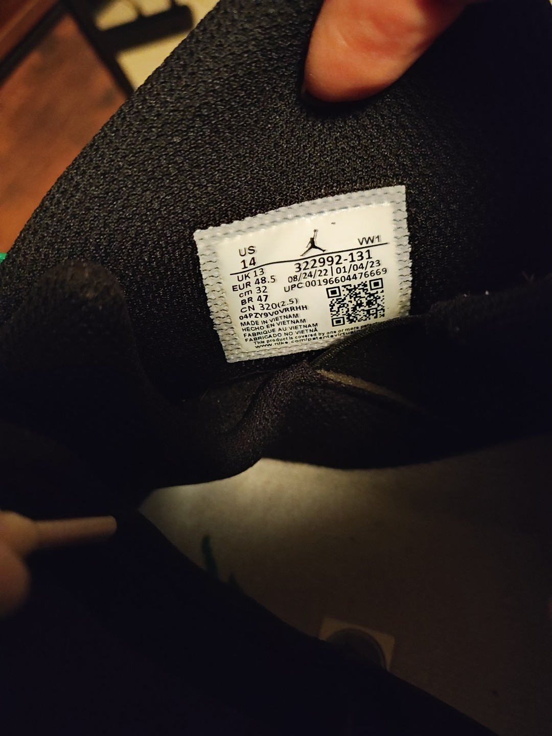 Nike Air Jordan 6 Rings Green/White Men's Size 14 thumbnail 6