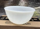 Vintage Fire King Ware 5” Mixing Bowl White Milk Glass Swirl Anchor Hocking