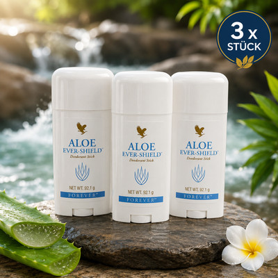 3x Aloe Ever-Shield Deostick Forever Living