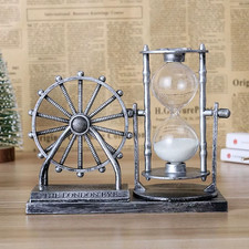 Creative Rotating Ferris Wheel Hourglass Plastic Sand Glass Sand Clock Vintage