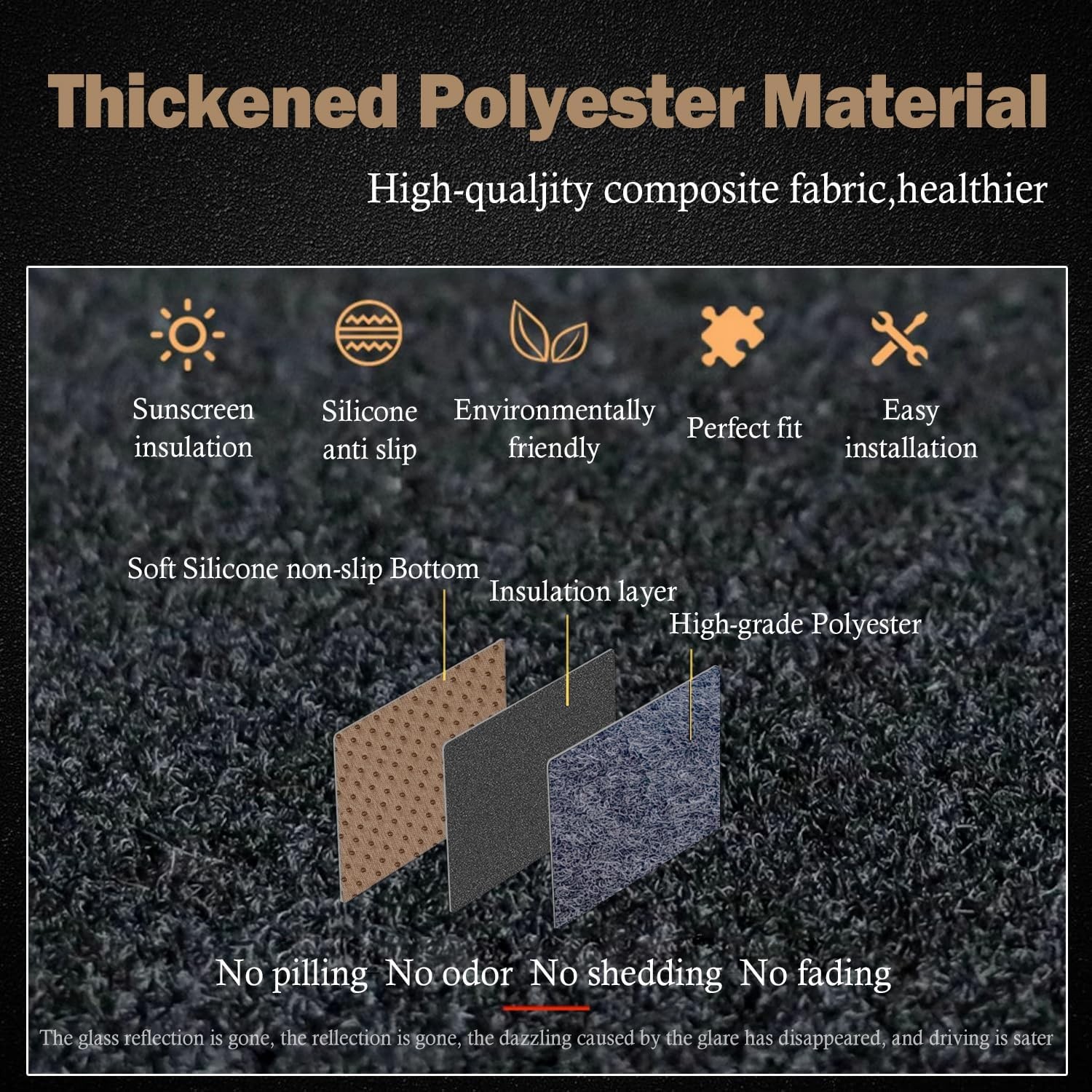 KEYOOG Dashboard Cover Dash Mat Fit for 1986-1981 Chevy/G-MC C10 C20 C30 K10 K20