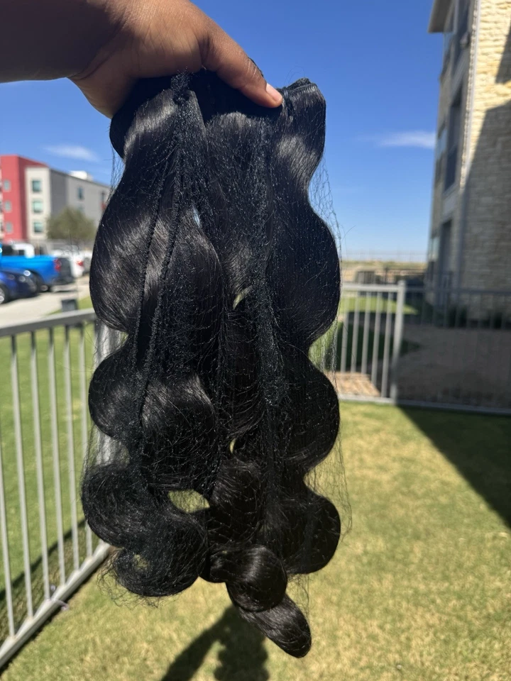 Paquetes de cabello humano virgen doble dibujo Body Wave - 100 % completos y gruesos Foto 2 de 4