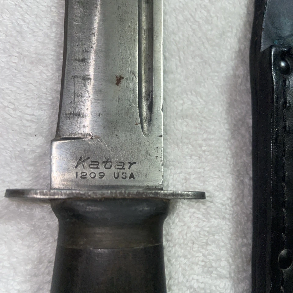 CUCHILLO BOWIE DE SUPERVIVENCIA LUCHA COMBATE VIETNAM KABAR KA-BAR EE. UU. 1209 CK35 DE COLECCIÓN Foto 4 de 4