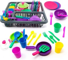 Big Mo  s Toys Pretend Play Dishes Playset   Little Chef Kitchen Set, Kids Cookin