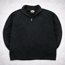 Harley Davidson L Sweatshirt Herren Retro Motorrad Biker Schwarz Rocker 90s 