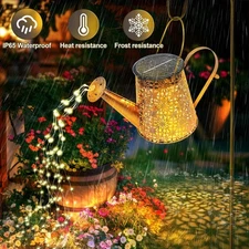 Solar Watering Can Lights: IP65 Waterproof Garden Light Outdoor Decor - Hangi US
