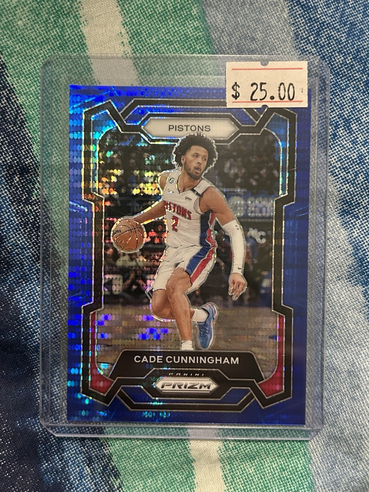2023 Prizm Blue Seismic Cade Cunningham  /99 Pistons #11 Gem Mint