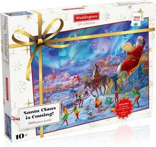 Image of Winning Moves Waddingtons Christmas 1000-Piece Jigsaw Puzzle 2021 Edition