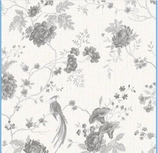Graham & Brown Wallpaper Exotica White/Silver Batch No 042 Pattern 32-956 New