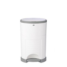 EKO MINI Diaper Pail, White, ONLY Eco-Friendly Diaper Pail Made with 70 Recy...