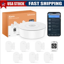 8PCS WIFI Smart Door Sensor Window Detector Alarm For Alexa Google Home Lot