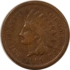 1869/69 INDIAN CENT - VF+ DETAILS, CLEANED, NOT THE STRONGEST RECUT DATE