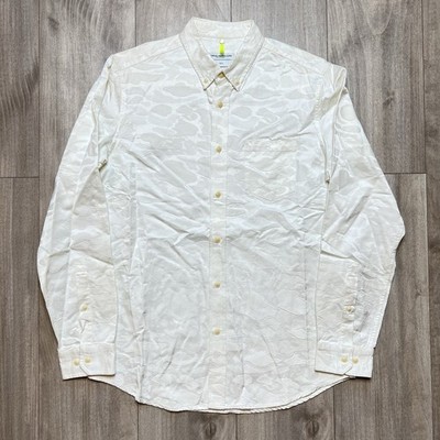 Carhartt WIP Over All Master Cloth OAMC White Cloud Pattern Textured Mens Medium